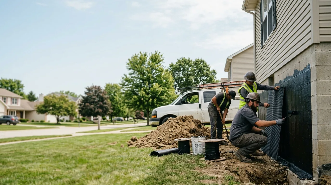 Basement Waterproofing in Thomasboro, IL near me